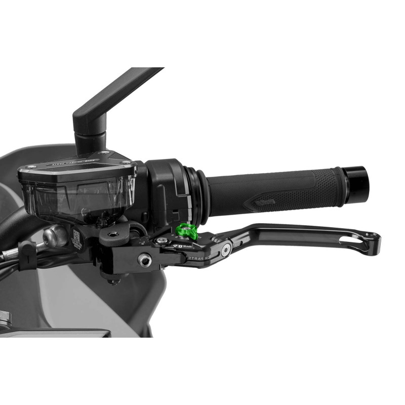 Levier d'embrayage pliable Puig 4.0 selecteur noir et vert