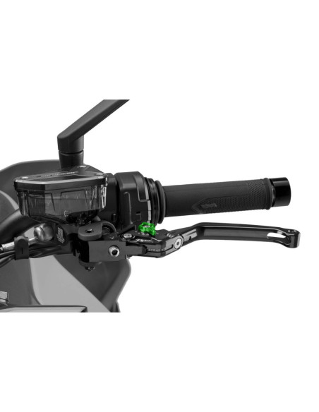 Levier d'embrayage pliable Puig 4.0 selecteur noir et vert