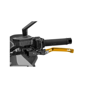 Puig 4.0 folding clutch lever gold and black selector