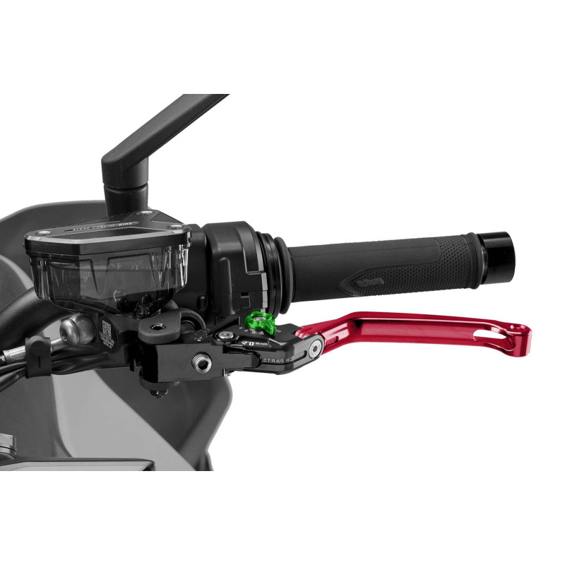 Maneta de embrague plegable Puig 4.0 selector rojo y verde