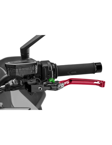 Maneta de embrague plegable Puig 4.0 selector rojo y verde