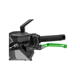 Levier d'embrayage pliable Puig 4.0, selecteur vert et noir