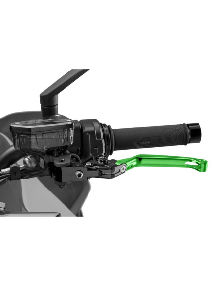 Levier d'embrayage pliable Puig 4.0, selecteur vert et noir