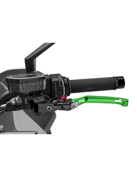 Maneta de embrague plegable Puig 4.0 selector verde y rojo