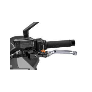 Maneta de embrague plegable Puig 4.0 titanio y selector naranja