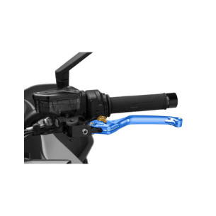 Levier d'embrayage fixe Puig 4.0 selecteur bleu et or