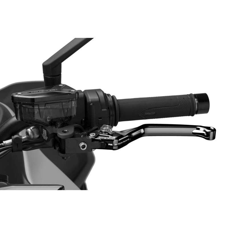 Puig 4.0 fixed clutch lever black and silver selector
