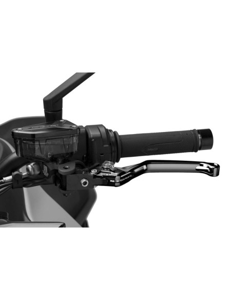Puig 4.0 fixed clutch lever black and silver selector
