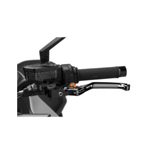 Levier d'embrayage fixe Puig 4.0 selecteur noir et orange