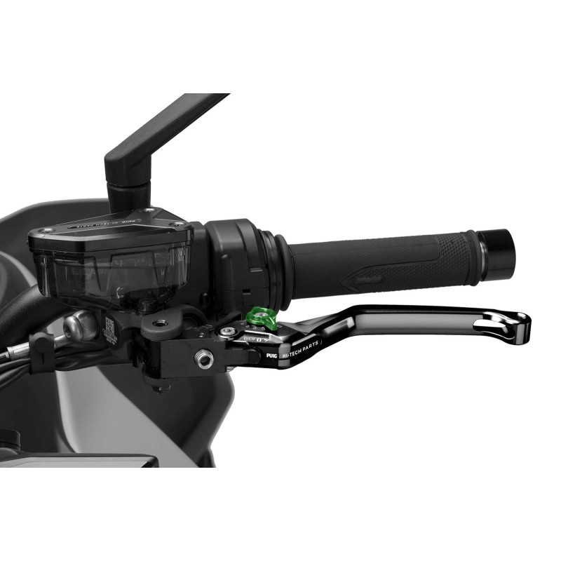 Levier d'embrayage fixe Puig 4.0 selecteur noir et vert
