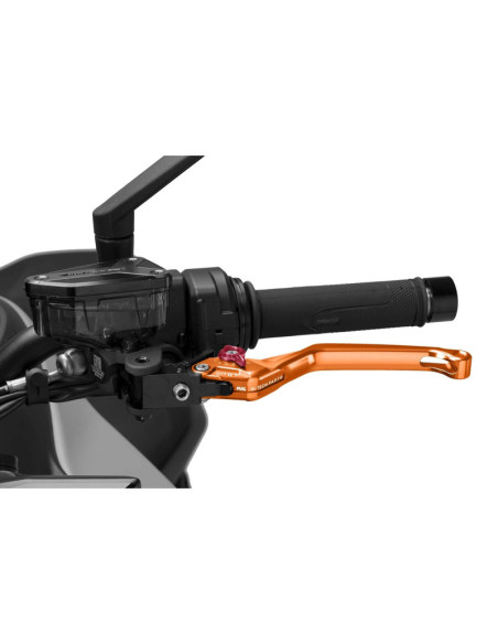 Puig 4.0 lever fixed clutch orange and red selector