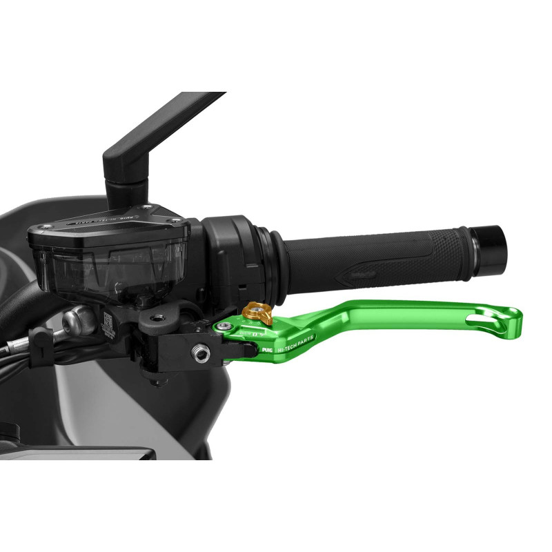 Puig 4.0 lever fixed clutch green and gold selector