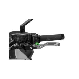 Maneta de embrague fija Puig 4.0 corta plata y selector verde