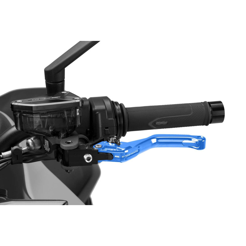 Levier d'embrayage fixe Puig 4.0 selecteur court bleu et noir