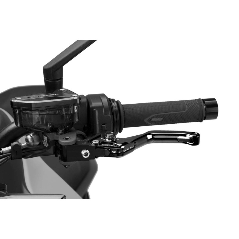 Maneta de embrague fija Puig 4.0 corta negra y selector negro