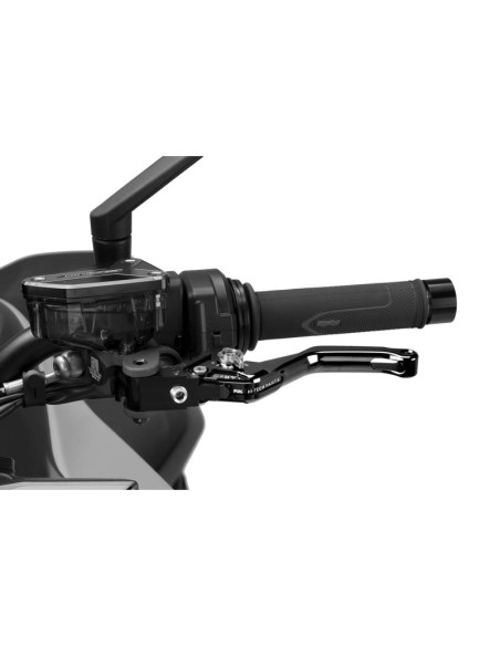 Levier d'embrayage fixe Puig 4.0 selecteur court noir et argent