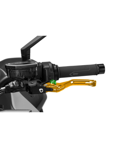 Puig 4.0 Hebel feste Kupplung kurz gold und grun Selektor