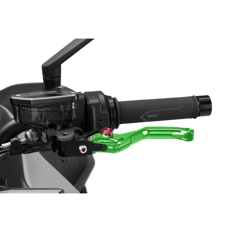 Levier d'embrayage fixe Puig 4.0 selecteur court vert et rouge