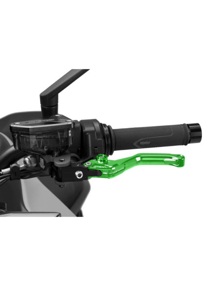 Maneta embrague fija Puig 4.0 corta verde y selector verde