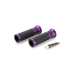 PoignEes Puig Hi-Tech Racing, couleur violette, longueur?: 119?mm. - Accessoires moto