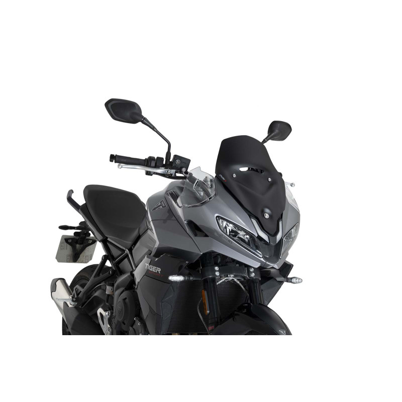 Puig Sport Windschutzscheibe fur Triumph Tiger 800 Sport 2025 Mattschwarz