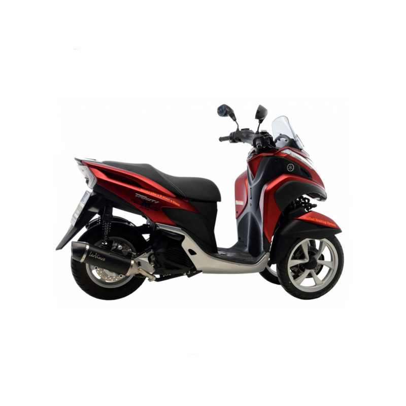 leovince terminale scarico nero per yamaha tricity 125 14-20 inox