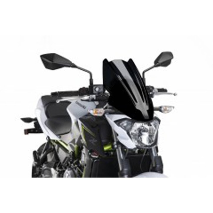 PUIG PARE - BRISE NAKED N.G. TOURING POUR KAWASAKI Z650 17-19 NOIR