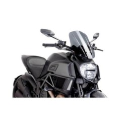 PUIG CUPULA NAKED N.G. TOURING AJUSTABLE DUCATI DIAVEL 14-18 AHUMADO OSCURO