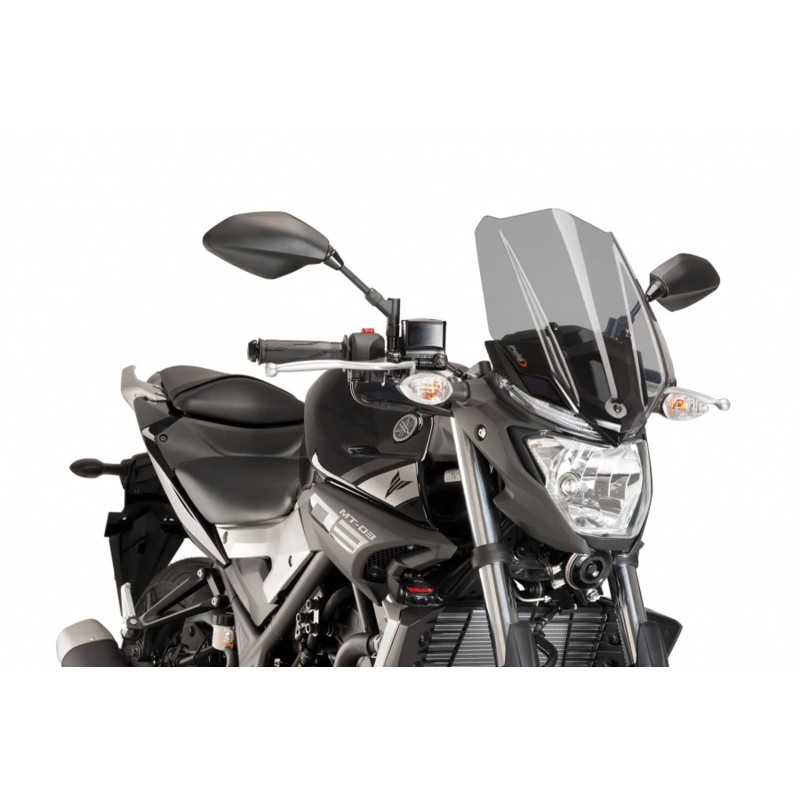 PUIG CUPOLINO NAKED NEW GENERATION TOURING YAMAHA MT-03 16'-19' FUME CHIARO