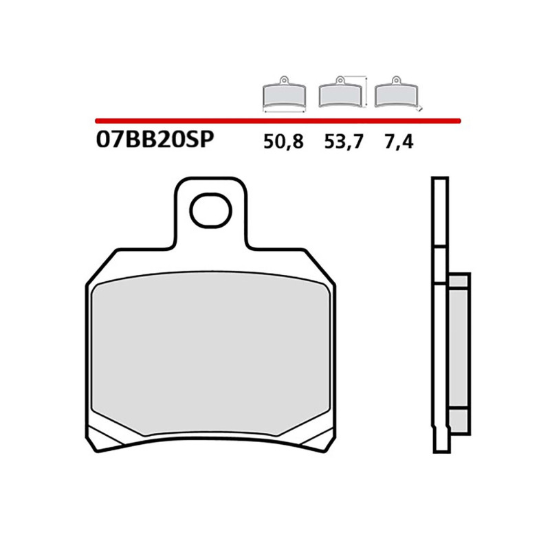brembo kit pastiglie freno post. monta su aprilia rsv4 rr 1000 17-18-cod.07bb20sp