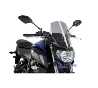 PUIG CUPOLINO NAKED NEW GENERATION TOURING PER YAMAHA MT-07 18-20' FUME CHIARO