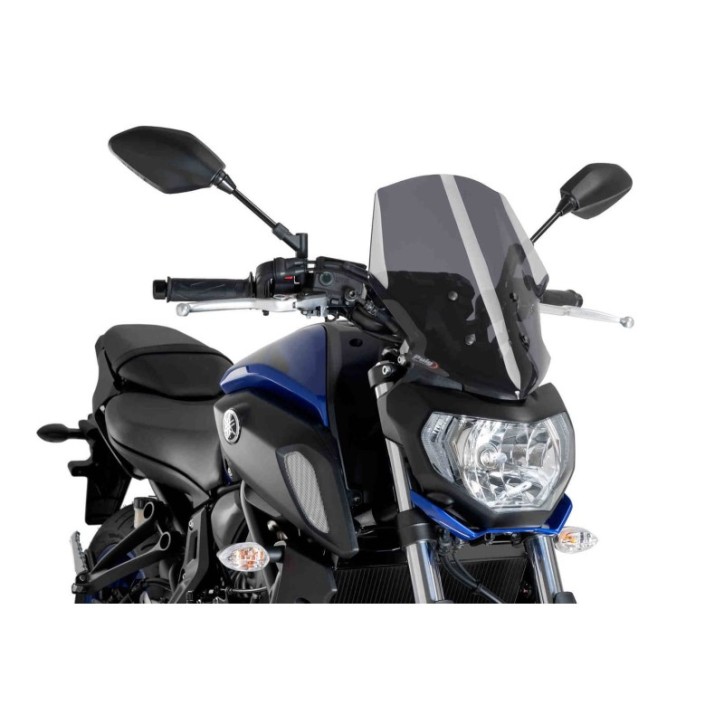 PUIG PARE - BRISE NAKED N.G. TOURING POUR YAMAHA MT-07 18-20 FUMEE FONCE