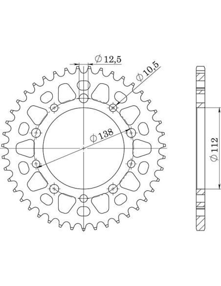 sgr corona s ac p520-d38 for honda x-adv 750 18-20