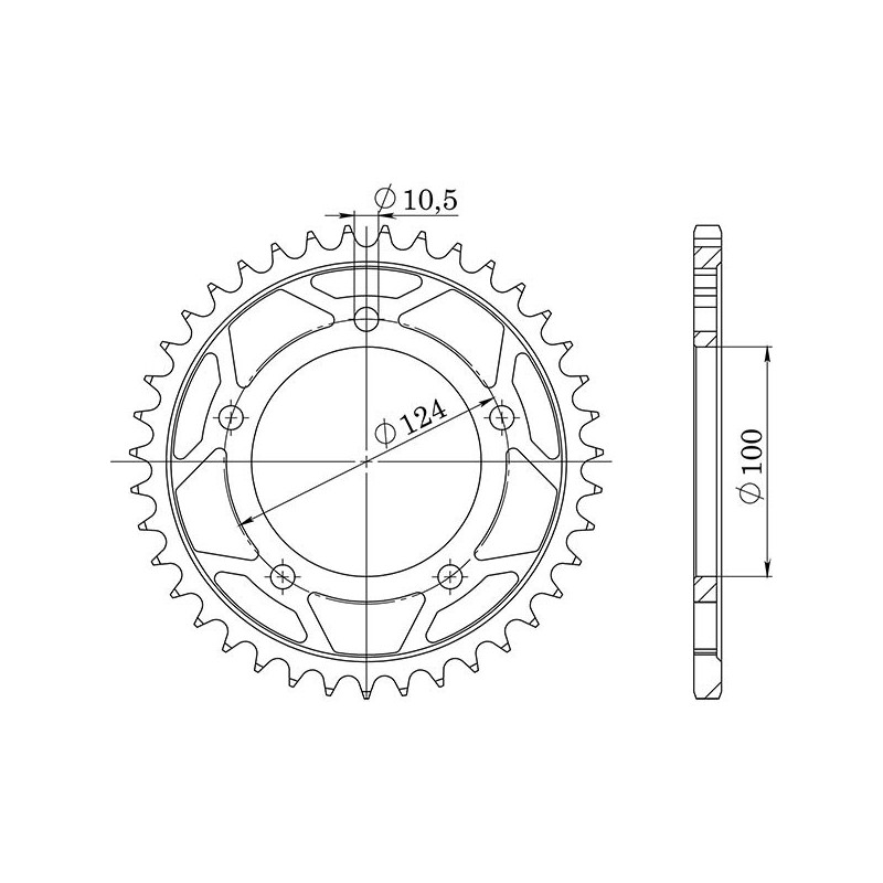 Sgr Corona S AC P525-D36 para Ducati 999 05-06