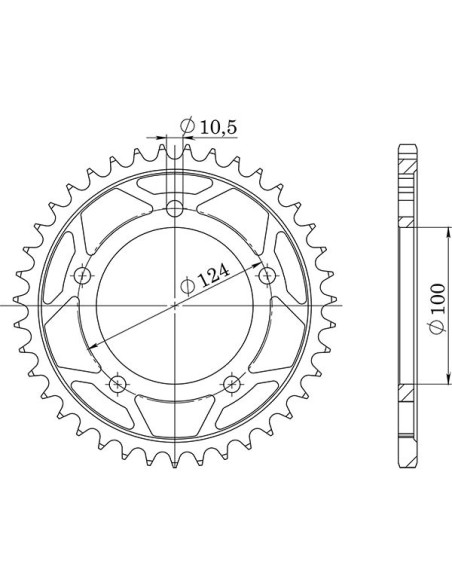 sgr corona s ac p525-d36 for ducati 999 s 03-04