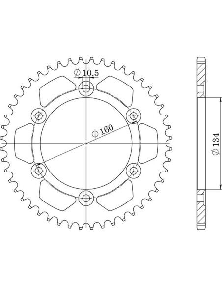 sgr corona s ac p525-d41 para honda cbr600 rr/abs 09-12