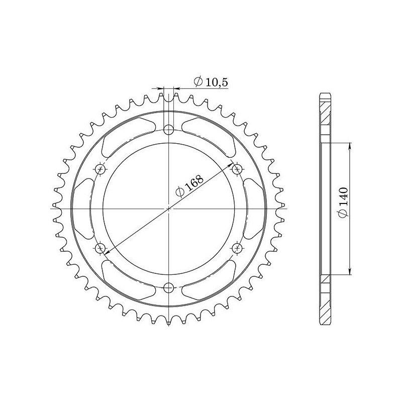 Sgr Corona S AC P525-D42 para BMW F GS 700 2016