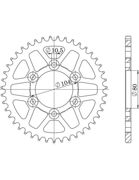 SGR Corona S AC P525-D44 Kawasaki Z ABS 900 23-24