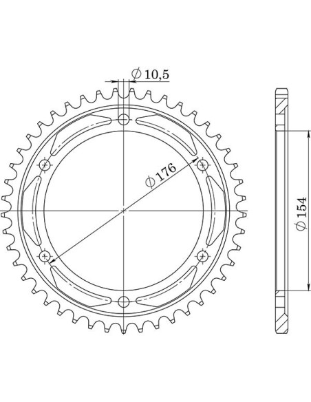 sgr corona s ac p530-d43 for honda vfr800 06-10
