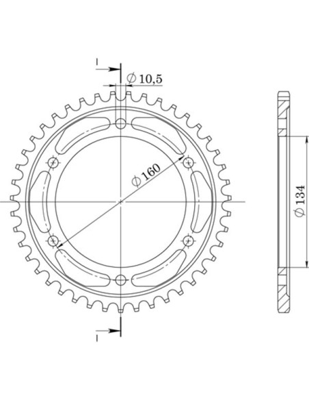 sgr crown s+2 al p530-d44 for honda cbr rr fireblade 1000 09-11