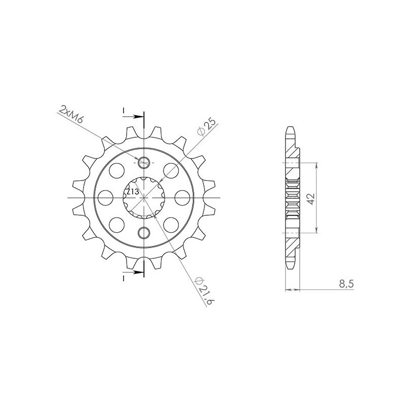 sgr pinion r ac p520-d17 kawasaki ninja zx-10rr abs 19-20