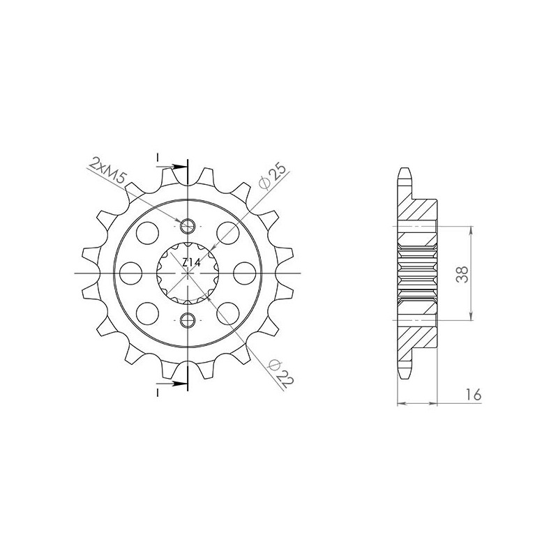 Pinon SGR S AC P520-D15 Ducati Monster ABS 937 2024