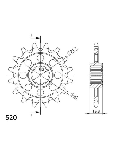 Pinon SGR S AC P520-D17 Honda NC DC Integra 750 16-19