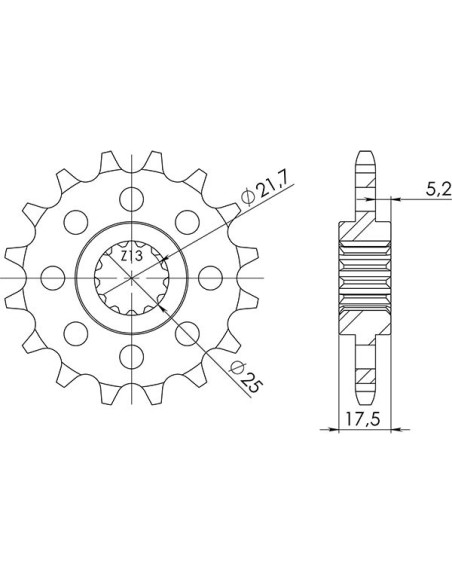 Pinon SGR S AC P525-D15 Honda CB 500 1997
