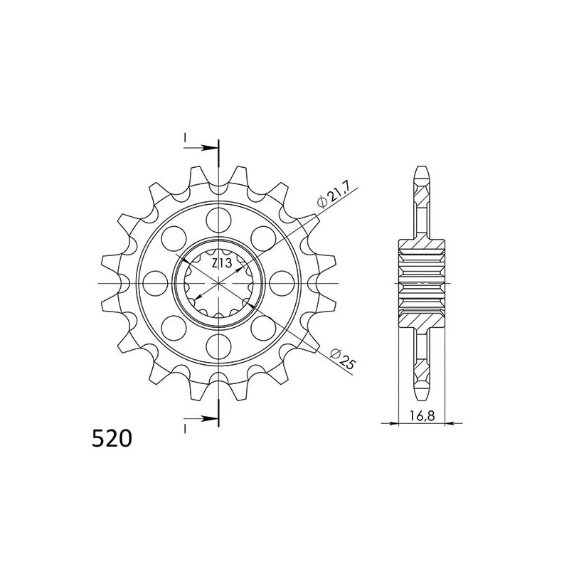 Pinon SGR S+2 AC P520-D17 Honda NC DC Integra 750 16-19