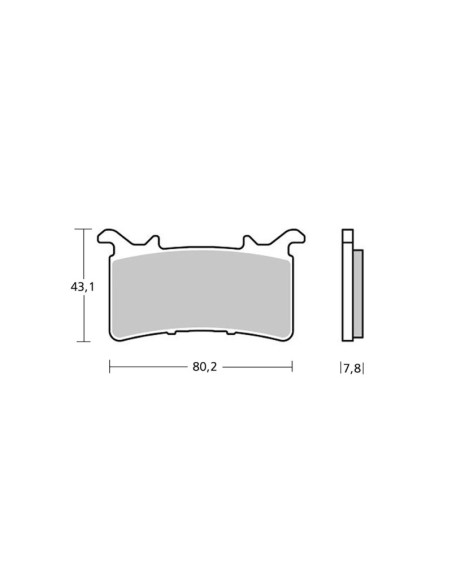 Plaquettes de frein Brembo Z04 compatibles avec Honda CBR1000 RR-R 2022-2023