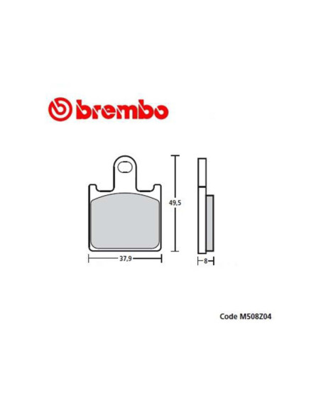 Pastillas de freno Brembo Z04 compatibles con Kawasaki ZZR1400 16-20