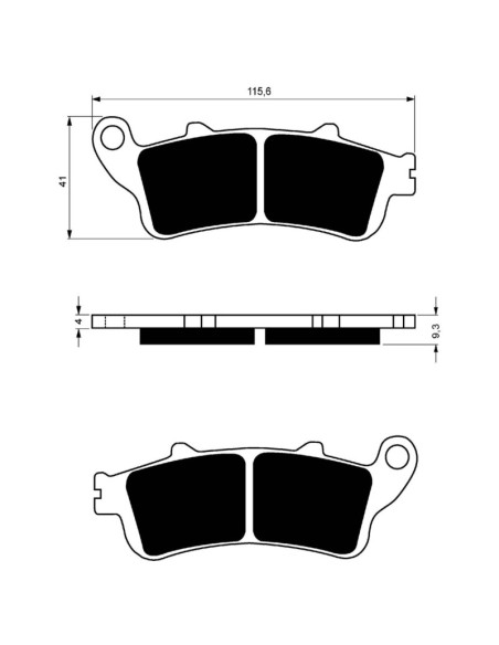 Goldfren Synthetik Bremsbelag S3 passend fur Honda 1000 XL A4/VA4-9 Varadero 07-11 - Angebot