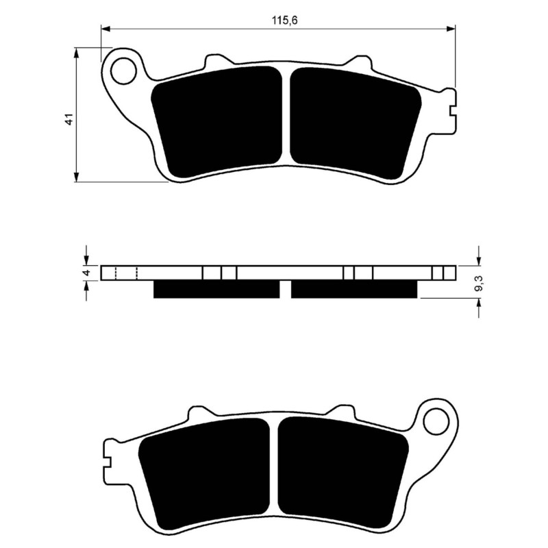 Goldfren synthetic brake pad S3 fits Honda 1000 XL VX/VY/V1-6 Varadero 04-06 - offer