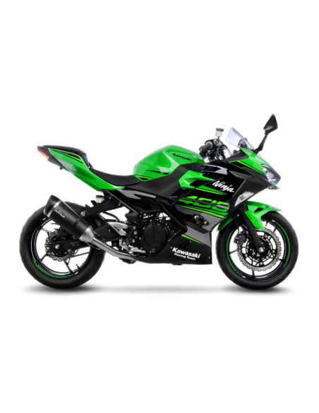 Escape completo de fibra de carbono Leovince Factory S para Kawasaki Ninja 400 2023 (codigo de carbono 14240S)